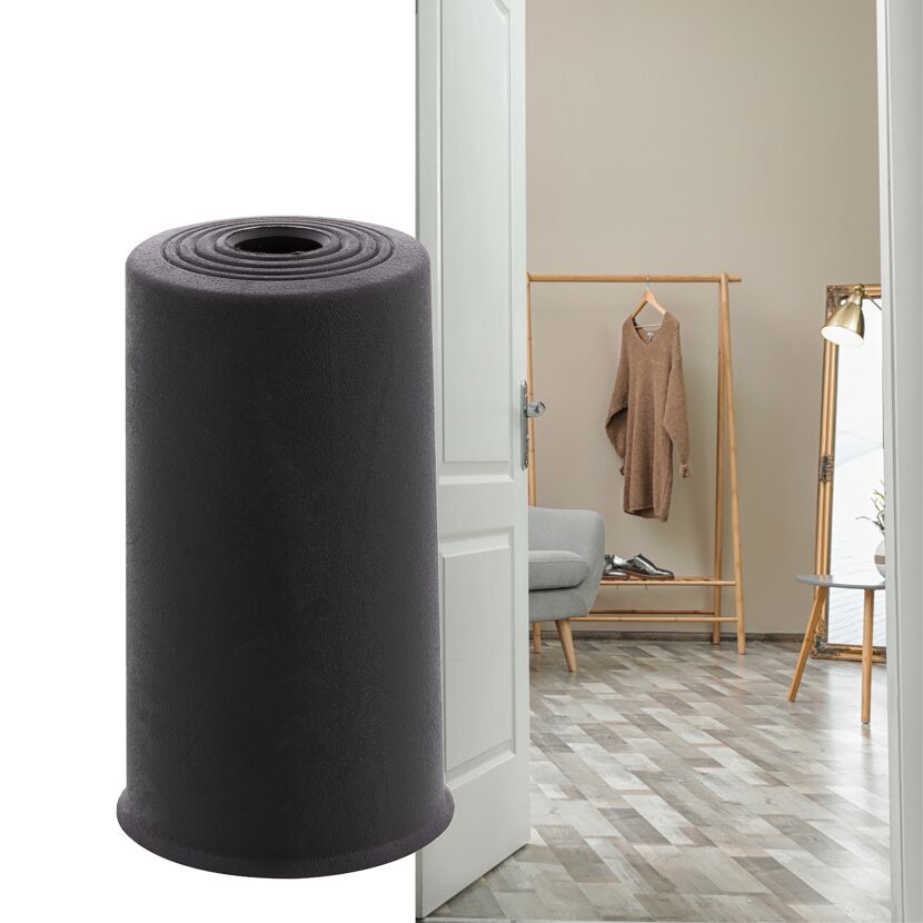 Schwarzer Bodentürstopper