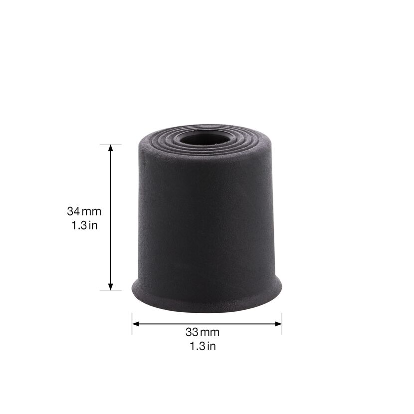 Schwarzer Bodentürstopper