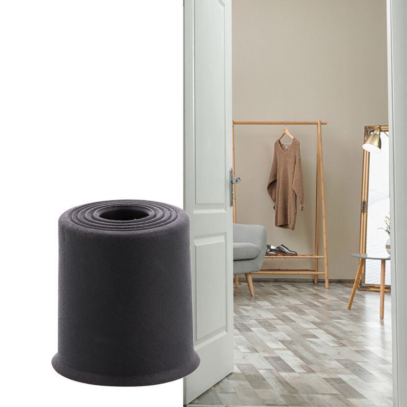 Schwarzer Bodentürstopper