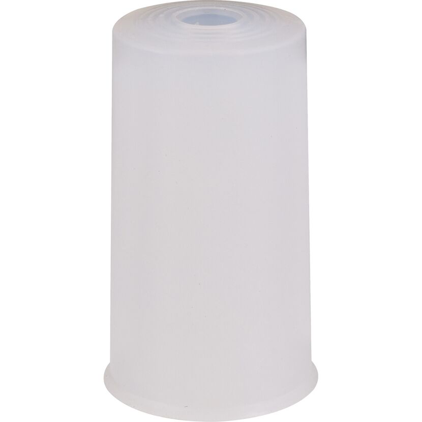 Transparenter, zylindrischer Bodentürstopper