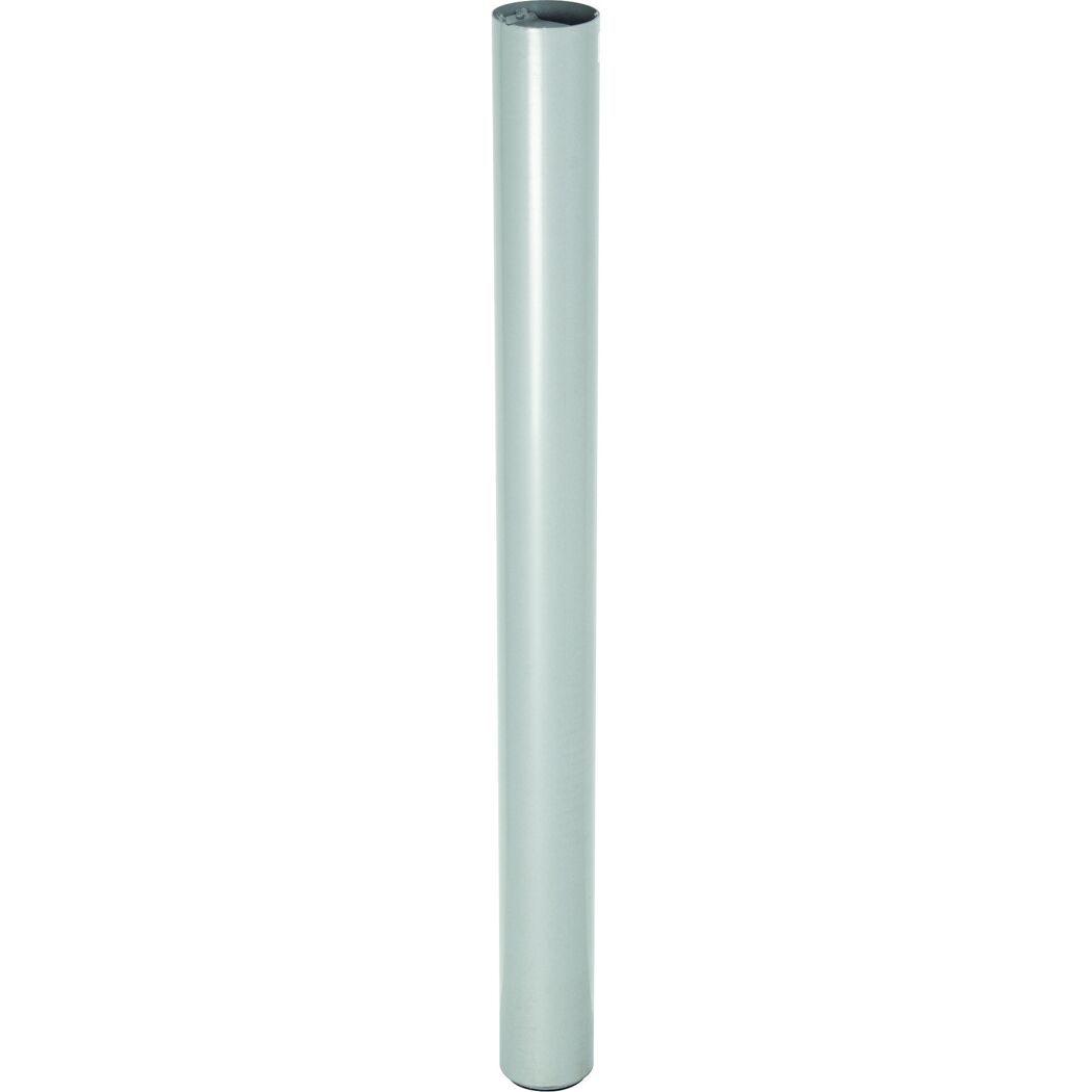 Silberfarbener Teleskopfuss aus Aluminium