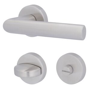 Rosettengarnitur 'Grafing' Edelstahl satiniert