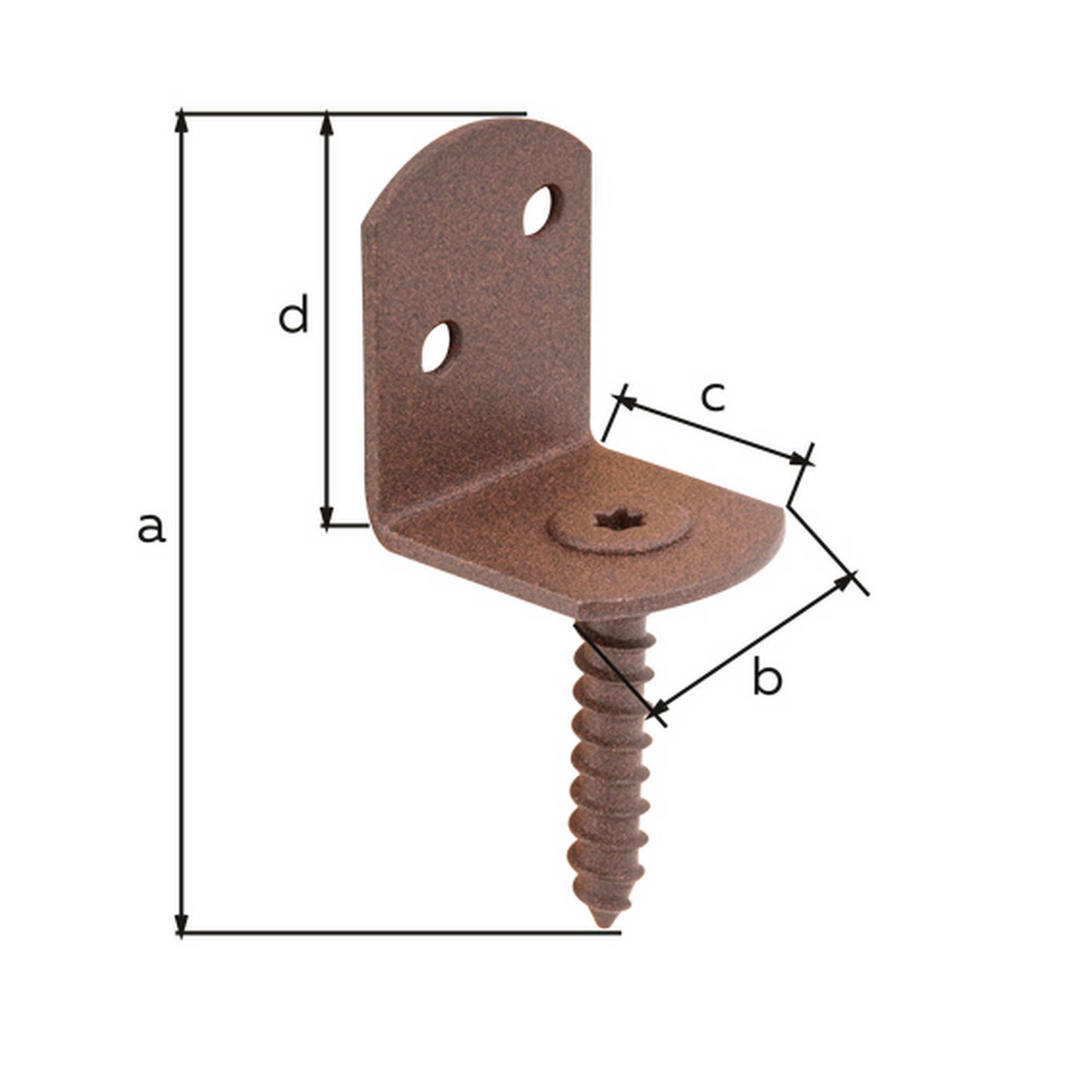 Flechtzaunhalter duplexbeschichtet 8,3 x 3 x 3,2 cm + product picture