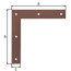 Eckwinkel duplexbeschichtet 12 x 12 x 2 cm