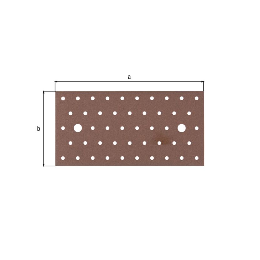 Lochplatte rostbraun duplexbeschichtet 20 x 10 x 20 cm