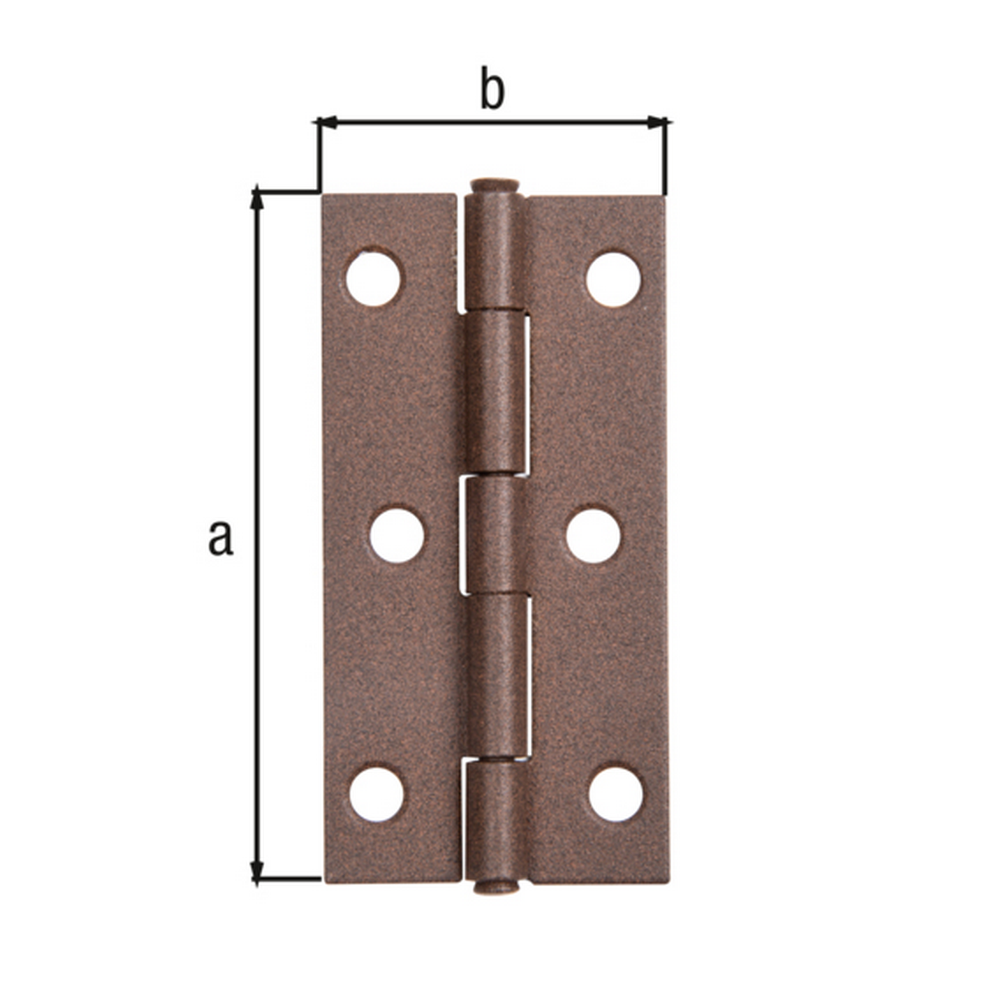 Scharnier duplexbeschichtet 80 x 40 mm + product picture