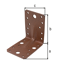 Schwerlast-Winkelverbinder mit Sicke 9 x 90 x 6,5 cm