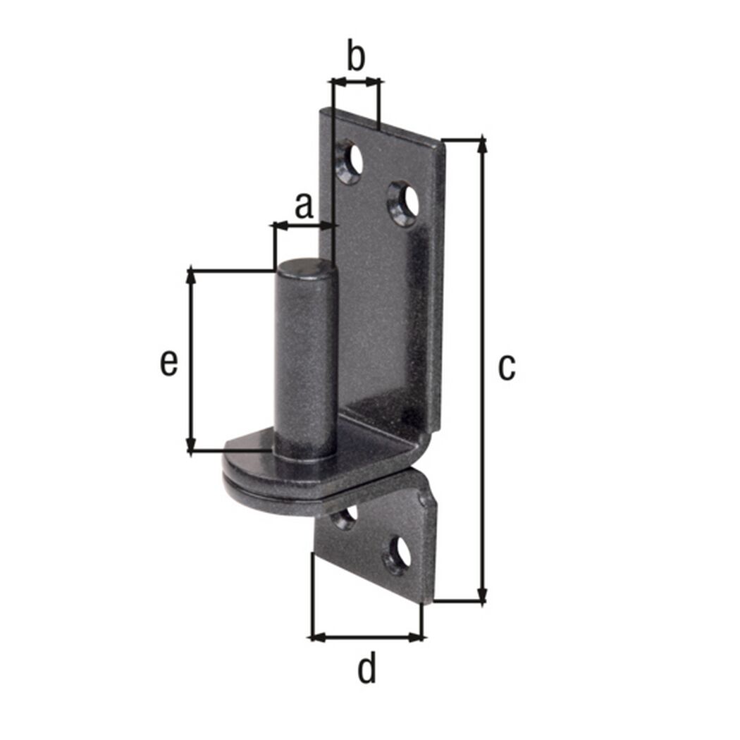 Kloben auf Platte duplexbeschichtet Ø 1,3 cm, 10 x 3,5 cm