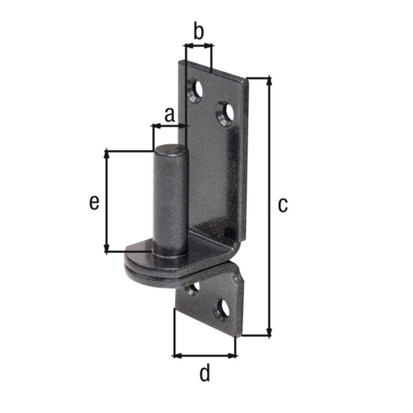 Kloben auf Platte duplexbeschichtet Ø 1,3 cm, 10 x 3,5 cm