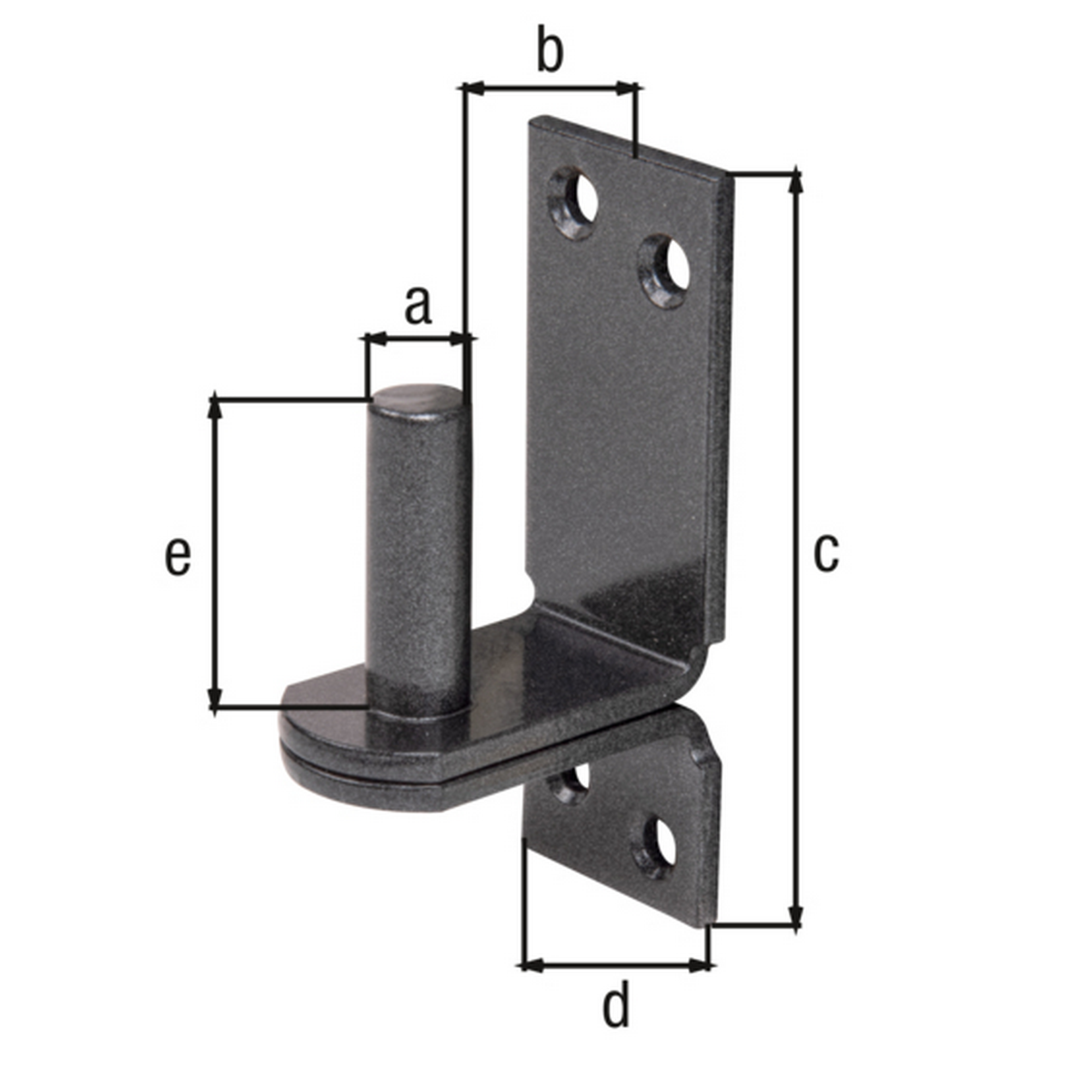 Kloben auf Platte duplexbeschichtet Ø 1,3 cm, 10 x 3,5 cm + product picture