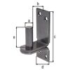 Kloben auf Platte duplexbeschichtet Ø 1,6 cm, 11,3 x 4 cm