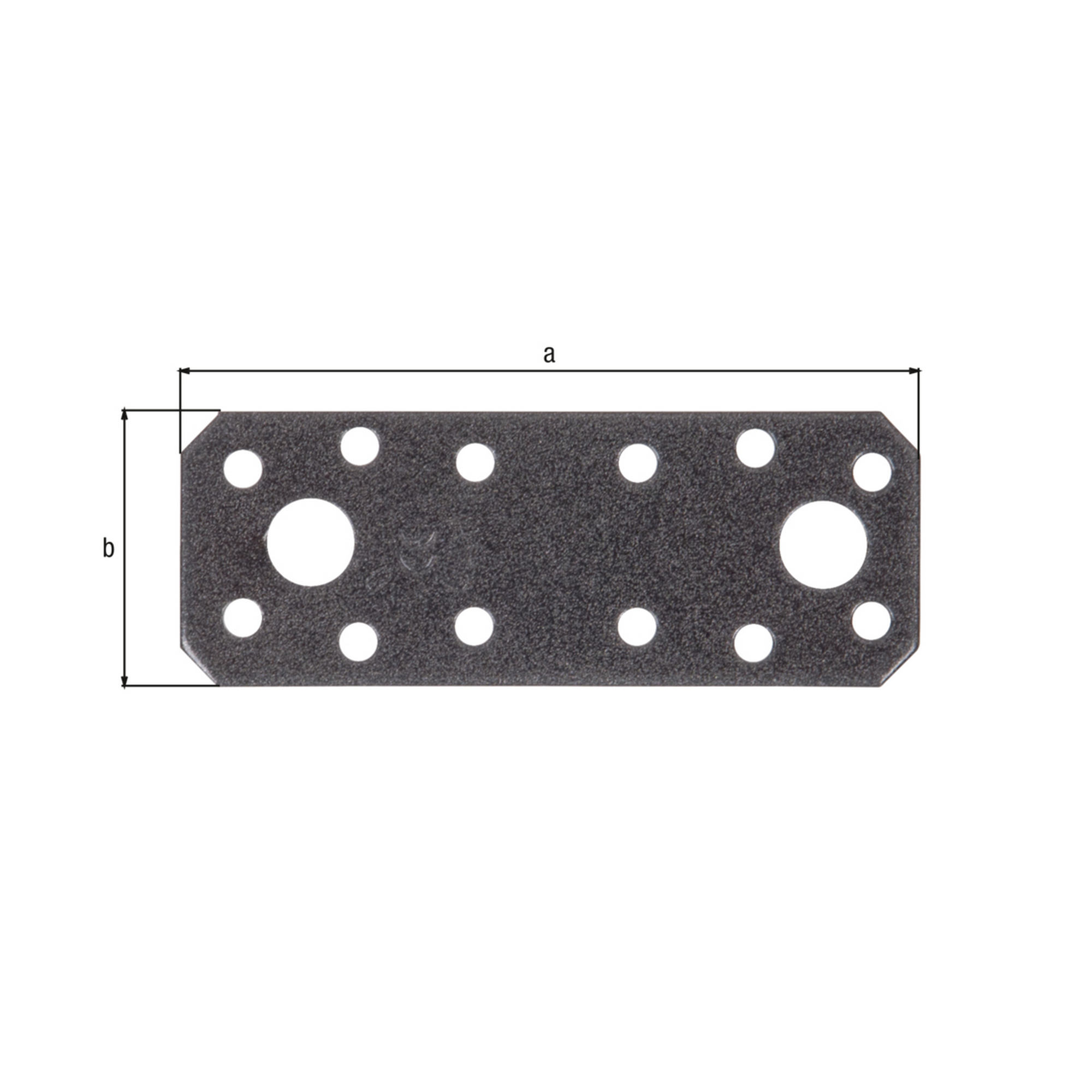 Flachverbinder duplexbeschichtet 9,6 x 3,5 cm