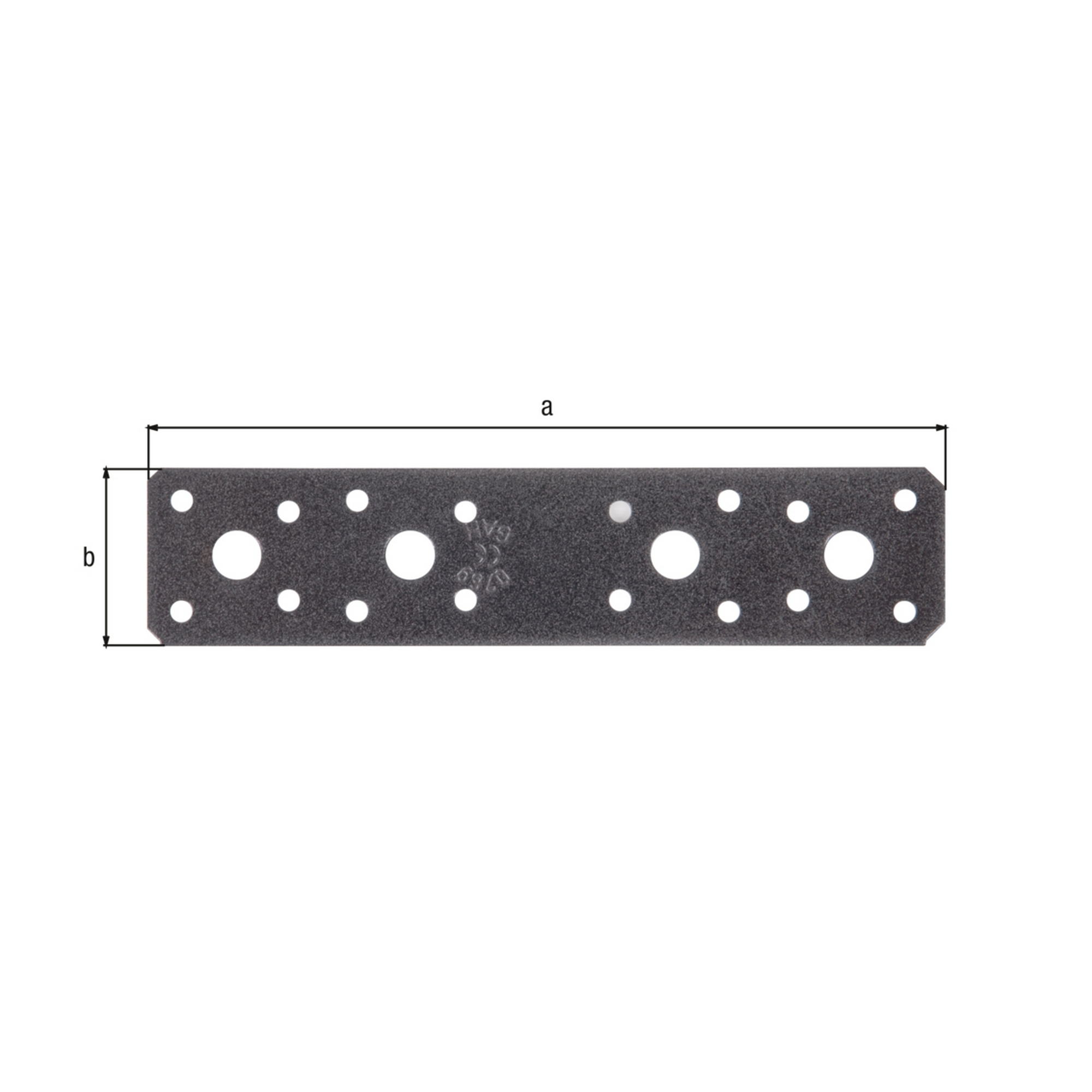 Flachverbinder duplexbeschichtet 18 x 4 cm