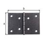 Scharnier duplexbeschichtet 60 x 90 mm