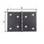 Scharnier duplexbeschichtet 60 x 90 mm