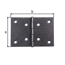 Scharnier duplexbeschichtet 60 x 90 mm