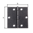 Scharnier duplexbeschichtet 60 x 60 mm