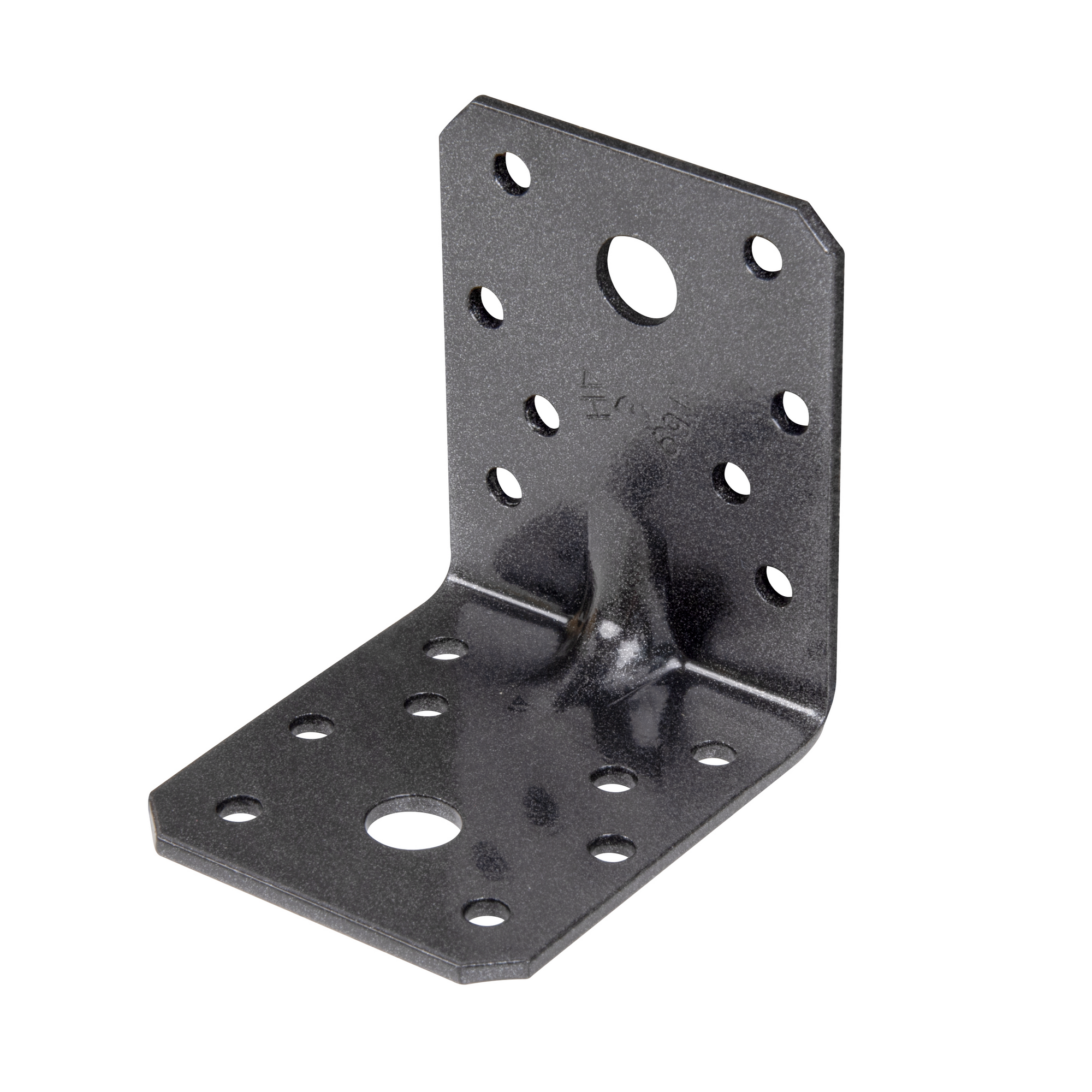Schwerlast-Winkelverbinder mit Sicke duplexbeschichtet 7 x 7 x 5,5 cm