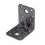 Schwerlast-Winkelverbinder mit Sicke duplexbeschichtet 7 x 7 x 5,5 cm