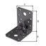 Schwerlast-Winkelverbinder mit Sicke duplexbeschichtet 7 x 7 x 5,5 cm