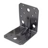 Schwarzer Winkelverbinder aus Metall