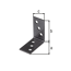 Winkelverbinder duplexbeschichtet 4 x 4 x 2 cm