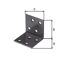 Winkelverbinder duplexbeschichtet 4 x 4 x 4 cm