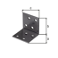 Winkelverbinder duplexbeschichtet 4 x 4 x 4 cm