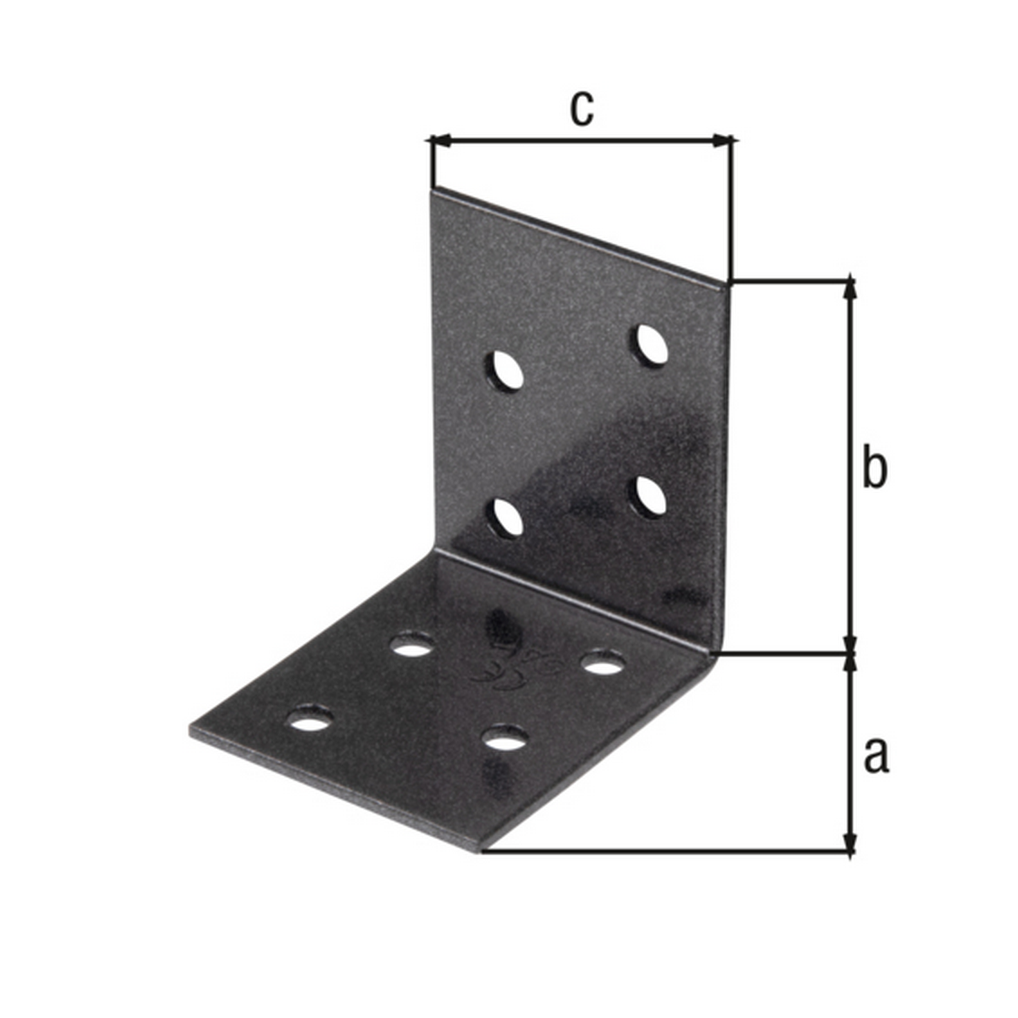 Winkelverbinder duplexbeschichtet 5 x 5 x 4 cm