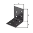 Winkelverbinder duplexbeschichtet 5 x 5 x 4 cm