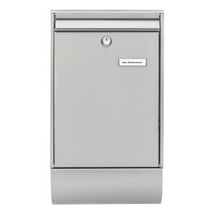 Briefkasten 'Berlin-Set 37770 NI' edelstahlfarben 28,5 x 50 x 10,5 cm