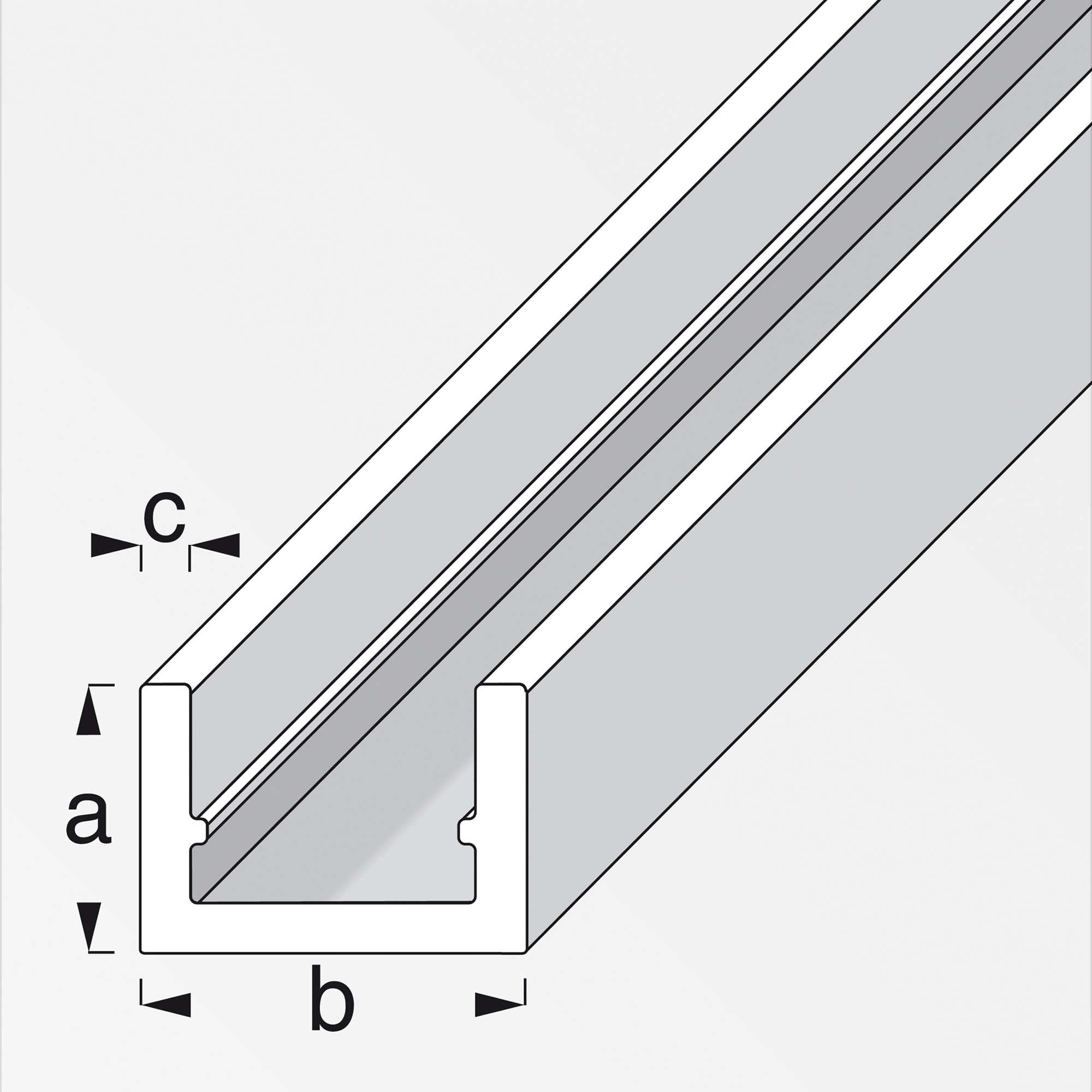 U-Profil 1,65 cm + product picture