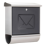 Briefkasten 'Lucca-Set 37130 NI Letter' edelstahlfarben/transluzent anthrazit 38 x 44 x 14,8 cm