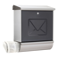 Briefkasten 'Lucca-Set 37130 NI Letter' edelstahlfarben/transluzent anthrazit 38 x 44 x 14,8 cm