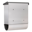 Briefkasten 'Lucca-Set 37130 NI Letter' edelstahlfarben/transluzent anthrazit 38 x 44 x 14,8 cm