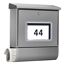 Briefkasten 'Malaga 4400 SI' silbern  37,7 x 42 x 11,5 cm