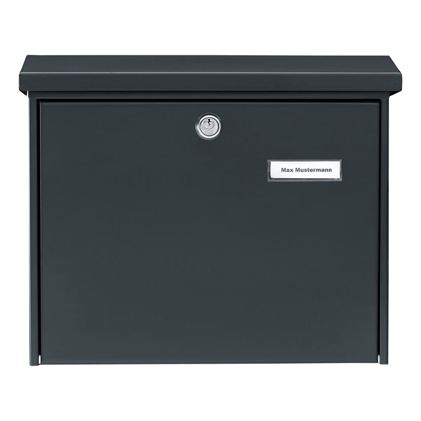 Briefkasten 'Amsterdam 867 ANT' anthrazit 37,7 x 32 x 11,5 cm