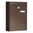 Briefkasten 'Leipzig 778 BR' braun 28,5 x 39,8 x 10,5 cm