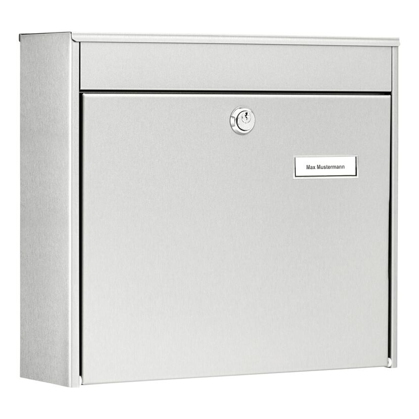 Briefkasten 'Borkum 3878 NI' edelstahlfarben 36,2 x 32,2 x 10 cm