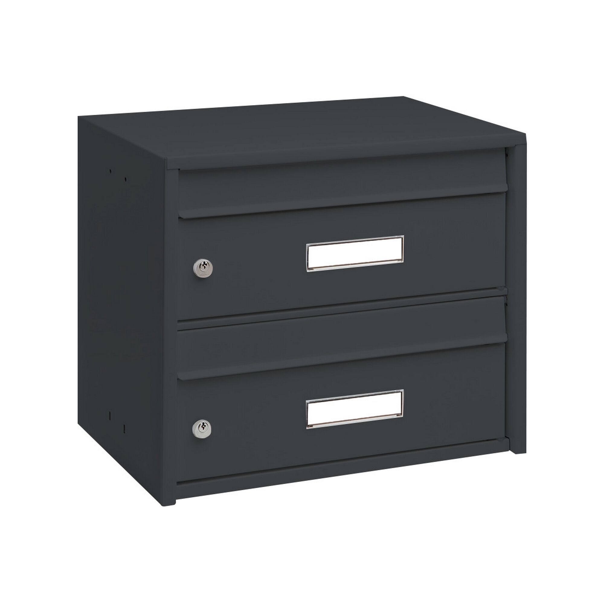 Doppelter Briefkasten Anthrazit