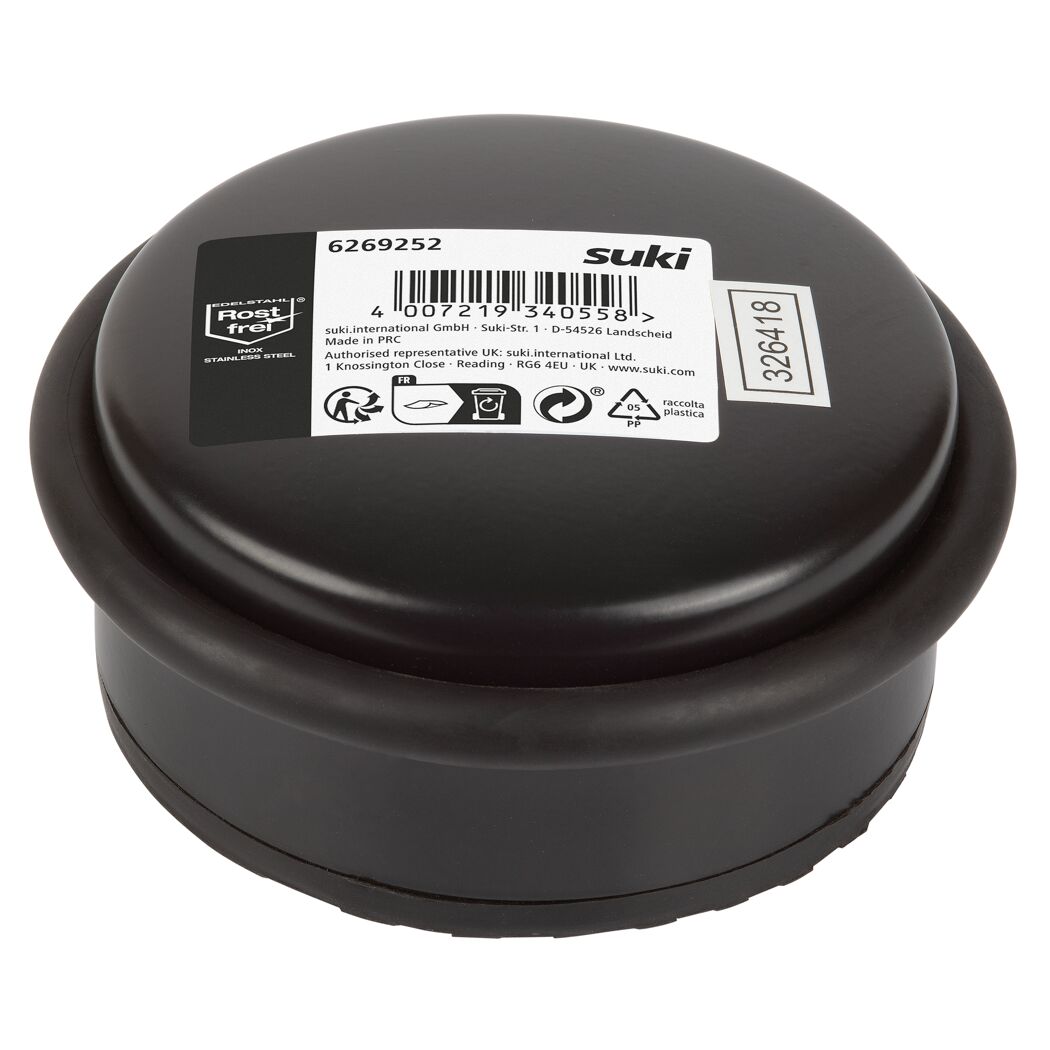 Türstopper schwarz Ø 105 x 45 mm 1,2 kg