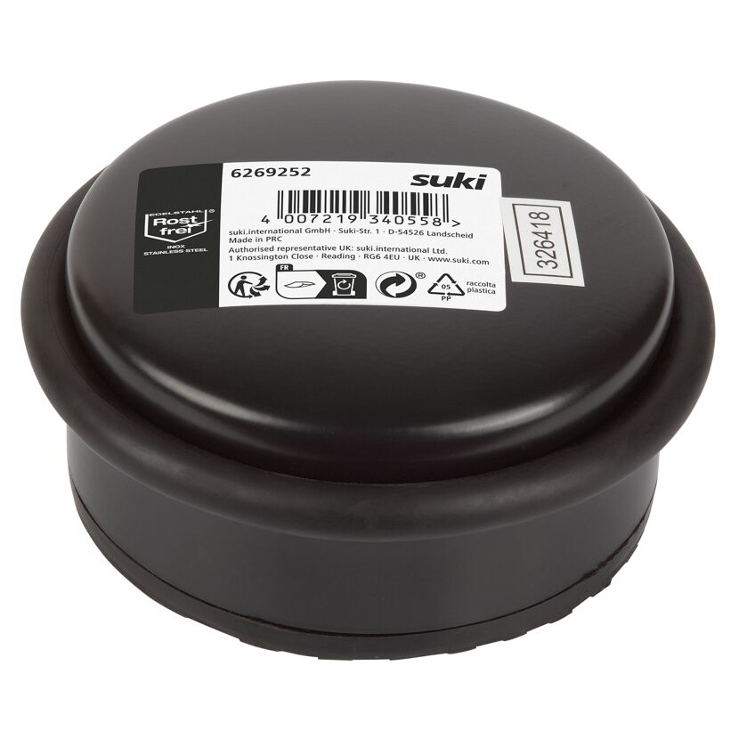 Türstopper schwarz Ø 105 x 45 mm 1,2 kg