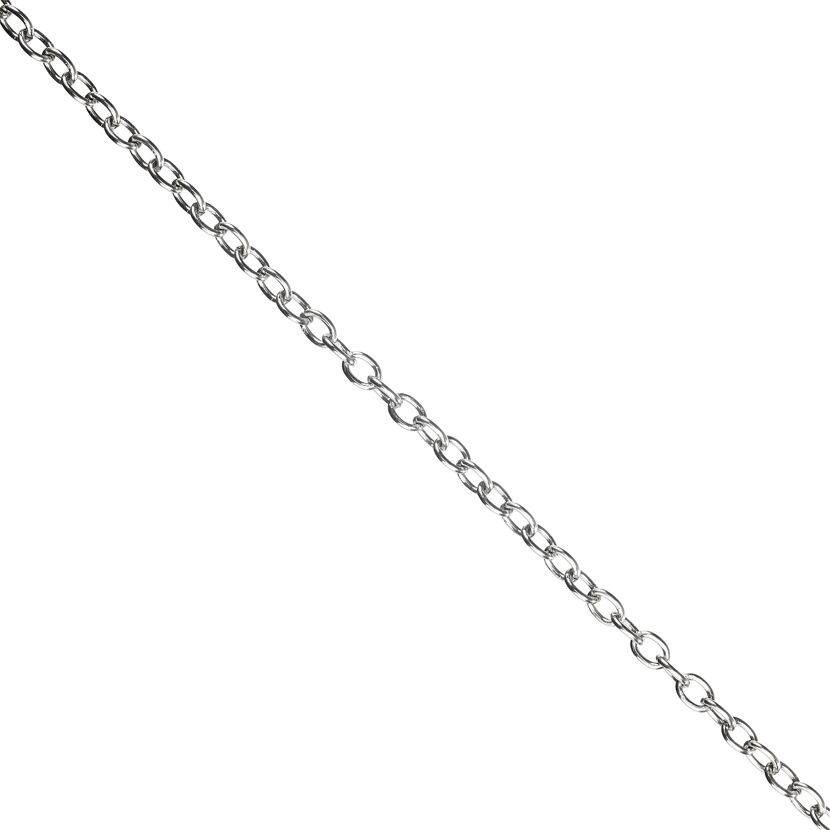 Forcatkette Ø 1,3mm Stahl vernickelt