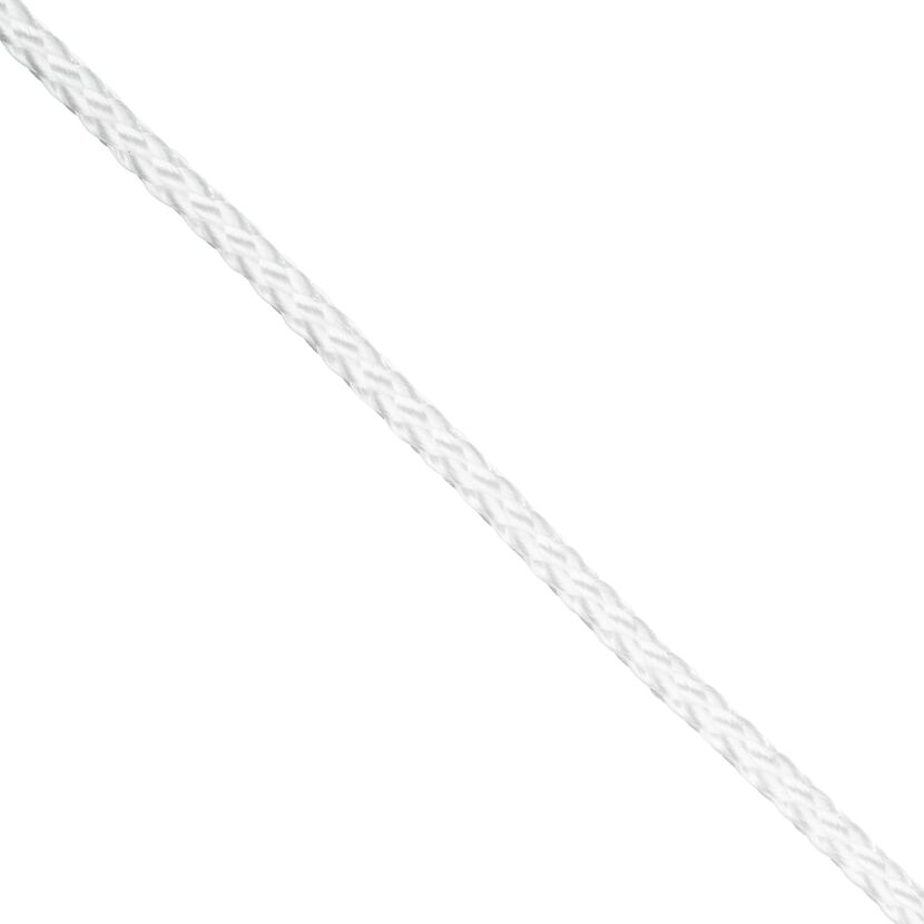 Seil Polypropylen geflochten weiß Meterware 3 mm