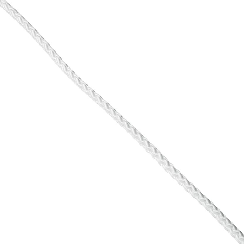 Seil Polypropylen geflochten weiß Meterware 5 mm