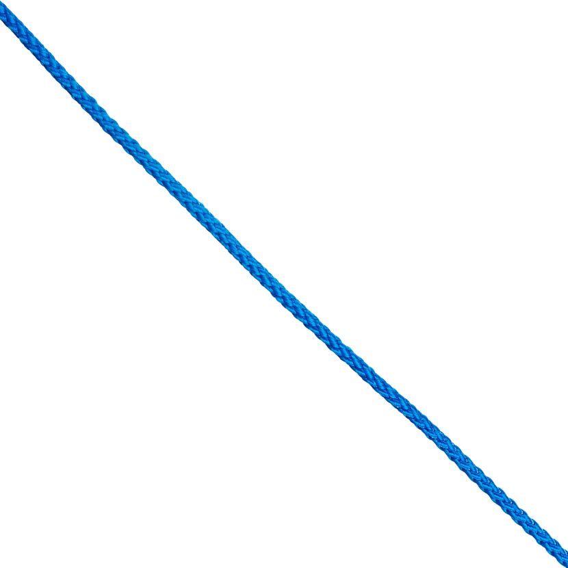 Seil Polypropylen geflochten blau Meterware 3 mm