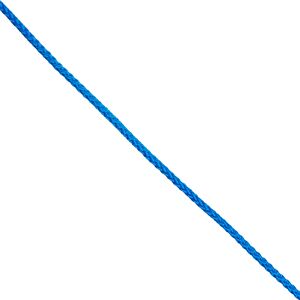 Seil Polypropylen geflochten blau Meterware 3 mm