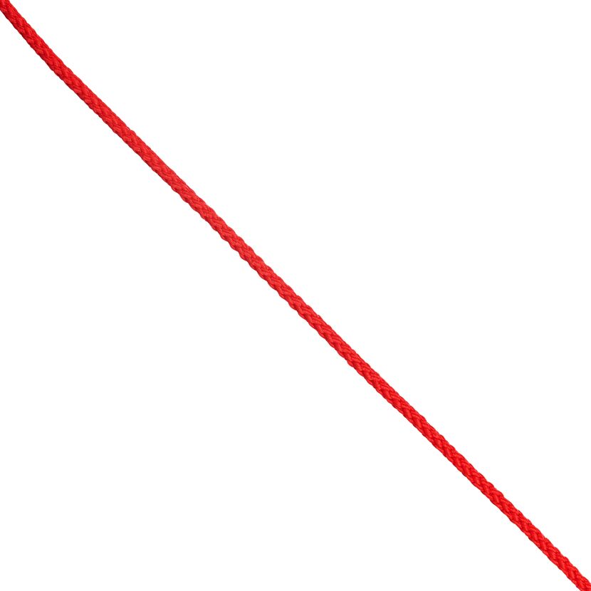 Seil Polypropylen geflochten rot Meterware 3 mm