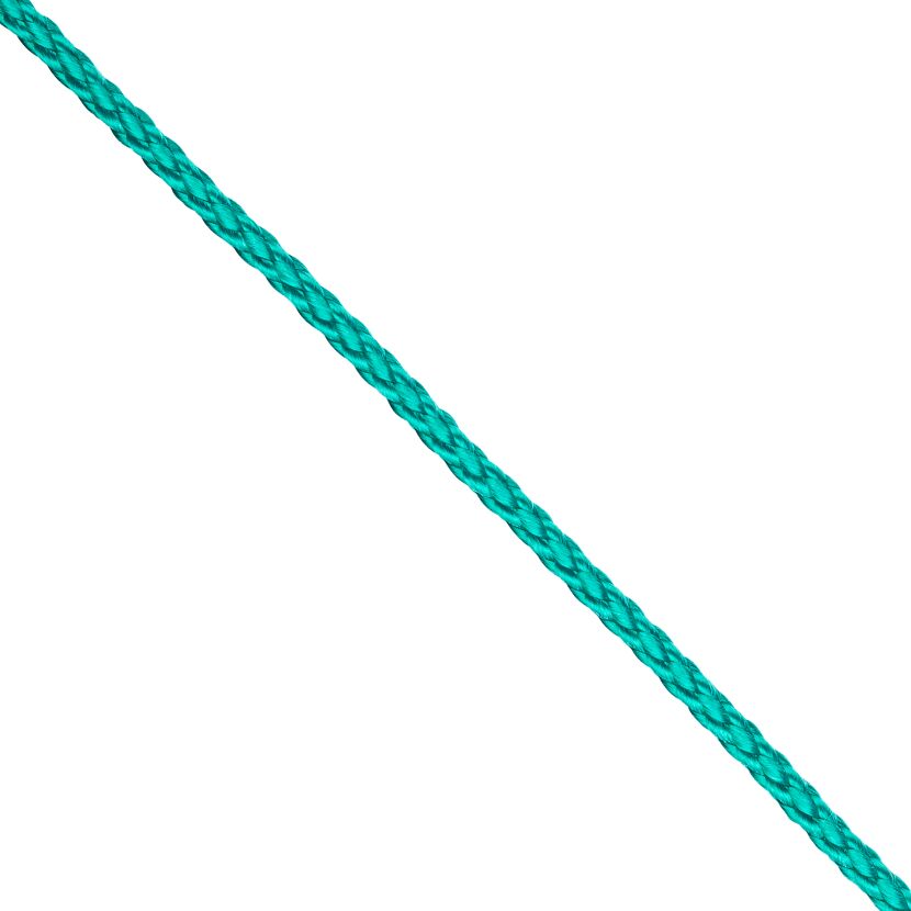 Seil Polypropylen geflochten grün Meterware 3 mm