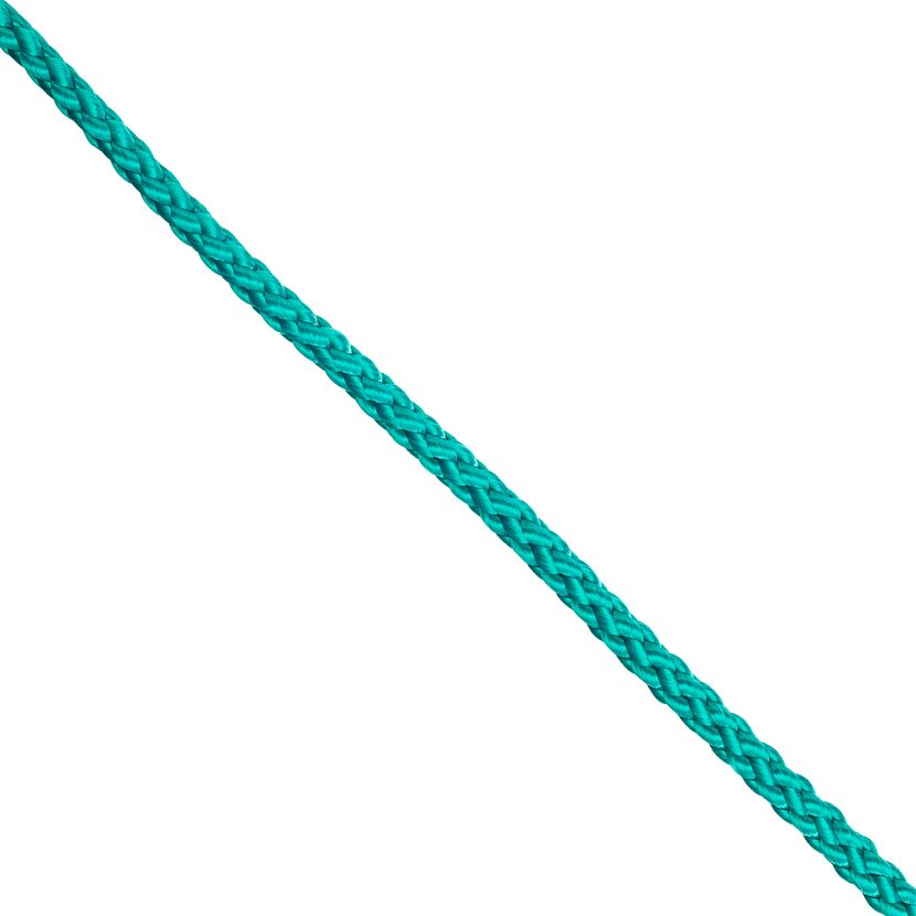 Seil Polypropylen geflochten Meterware grün 6 mm